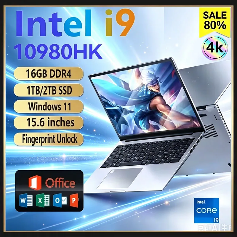M.2 Ssd - Laptop portátil de 15,6 polegadas, processador