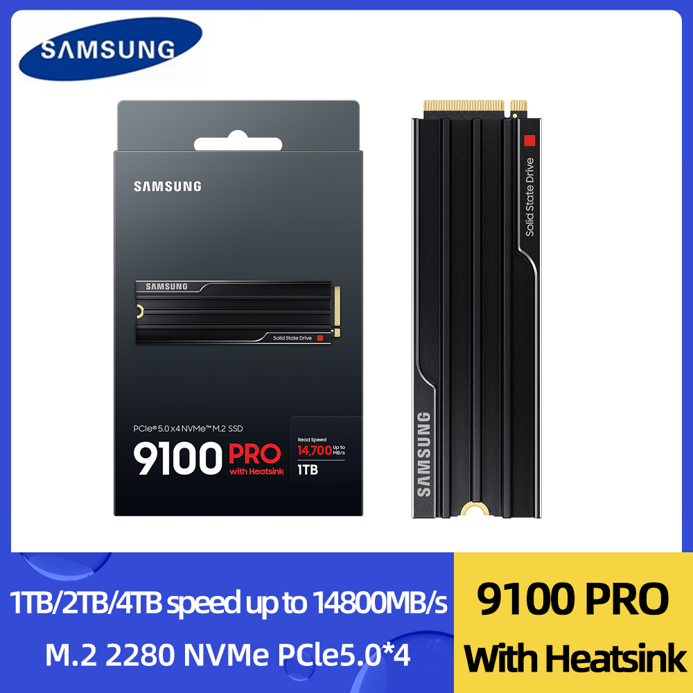 Samsung Ssd - SSD SAMSUNG 9100 PRO com dissipador