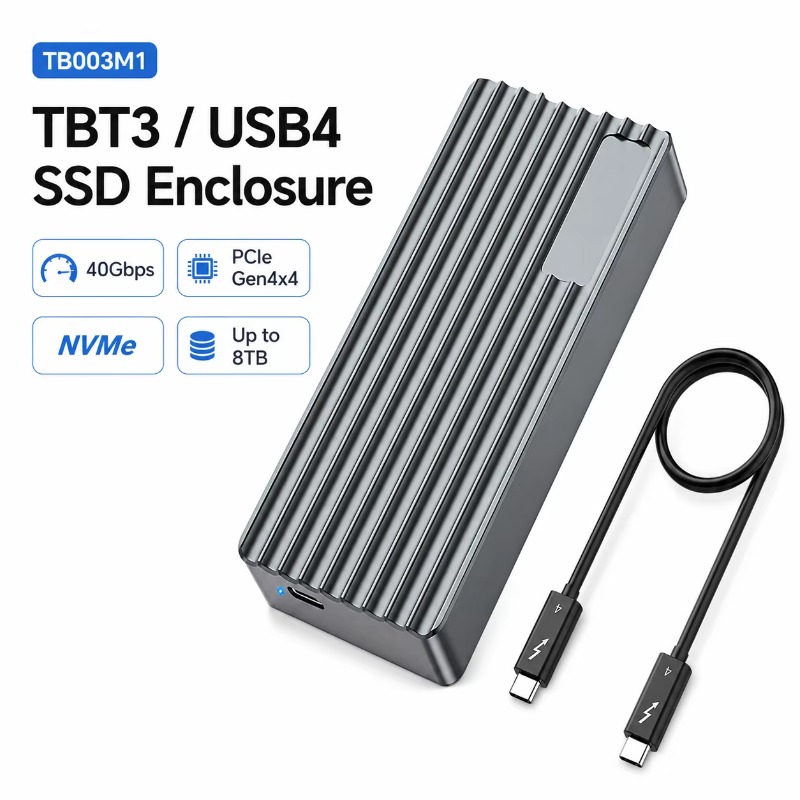 Nvme Ssd - Gabinete TBT3/USB4 para SSD M.2 NVMe