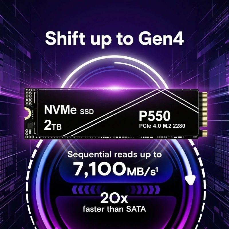 P550 500GB 1TB 2TB 4TB SSD M.2 - Ssd 500Gb avaliação e preço