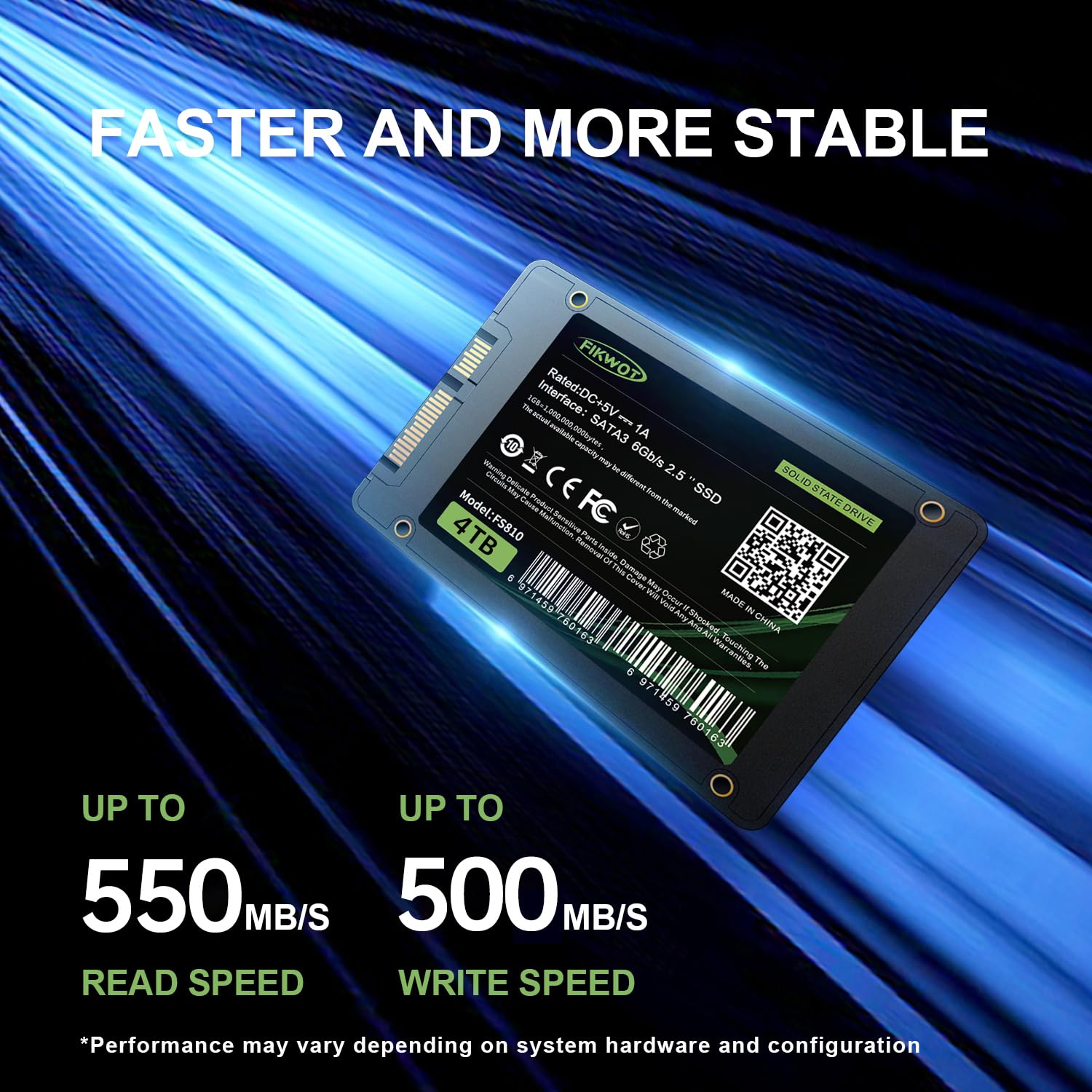 Fikwot FS810, disco rígido SAT - Ssd 500Gb avaliação e preço