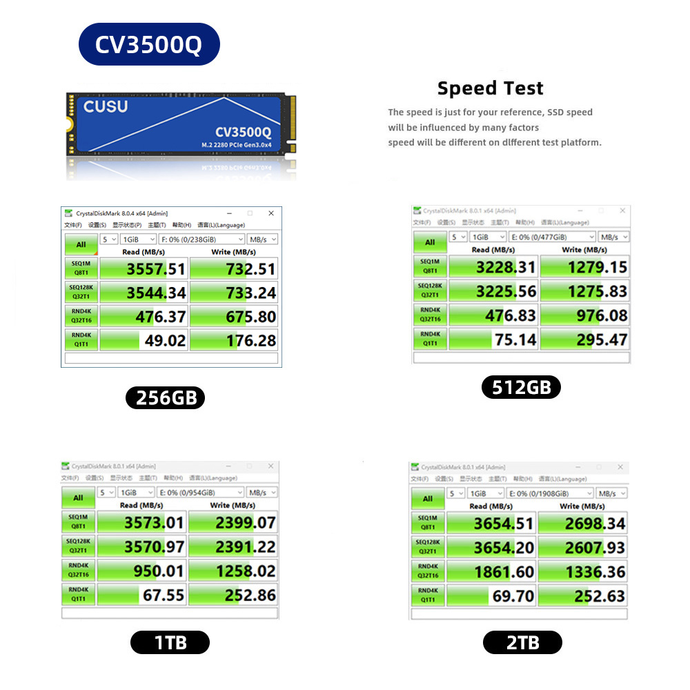 Cusu ssd 512gb 1tb 2tb m.2 228 - Nvme Ssd avaliação e preço
