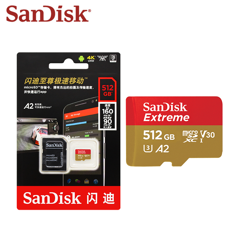 SanDisk-Extreme V30 A2 Cartão  - Memory Card Ssd avaliação e preço