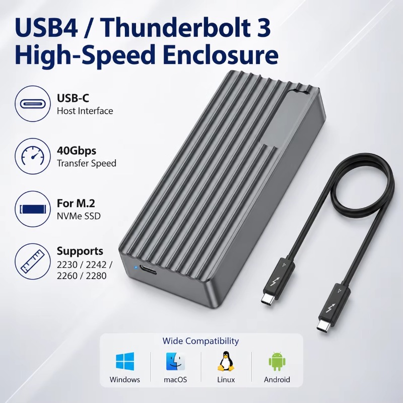 Gabinete TBT3/USB4 para SSD M. - Nvme Ssd avaliação e preço